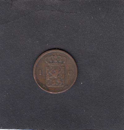 Beschrijving: 1 Cent WILLEM III